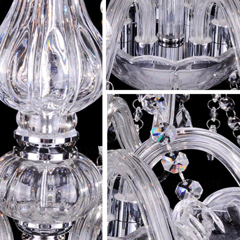 Modern Candle Crystal Chandelier Lamp
