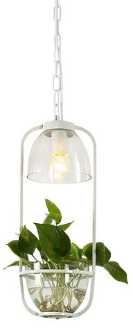 Modern Hanging Planter Lamp