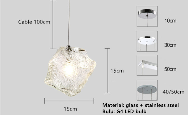 Glass Pendant Hanging Lamp
