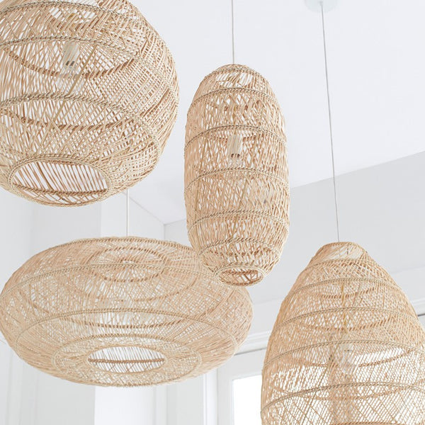 Natural Rattan  Hand-woven Pendant Lamp