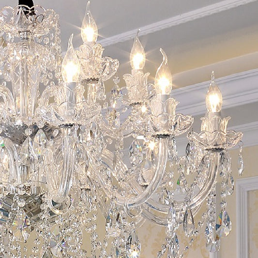 Modern Clear Crystal Chandelier Lamp