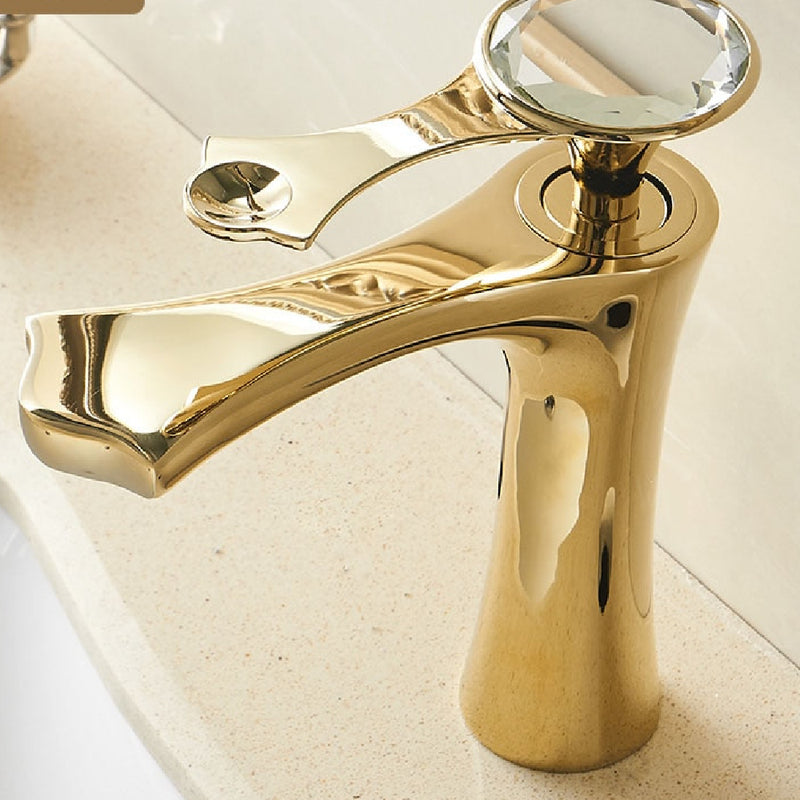 Basin Faucet Cold and Hot Diamond Single Hole Faucets