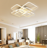 Layered Square Modern LED Chandelier