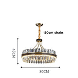 Postmodern Lighting Round Oval LED Chandelier