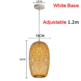 Rattan Bamboo Hand-Woven Bamboo Pendant Lamp