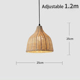 Rattan Bamboo Hand-Woven Bamboo Pendant Lamp