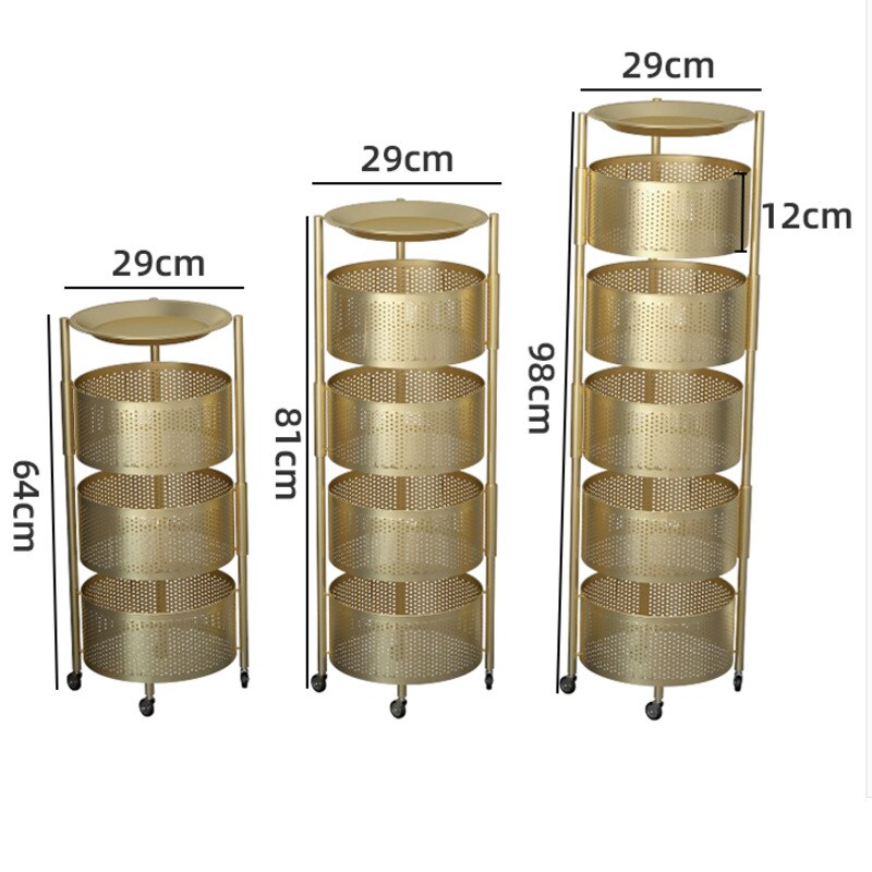 Metal Open-Close Rotating Shelf