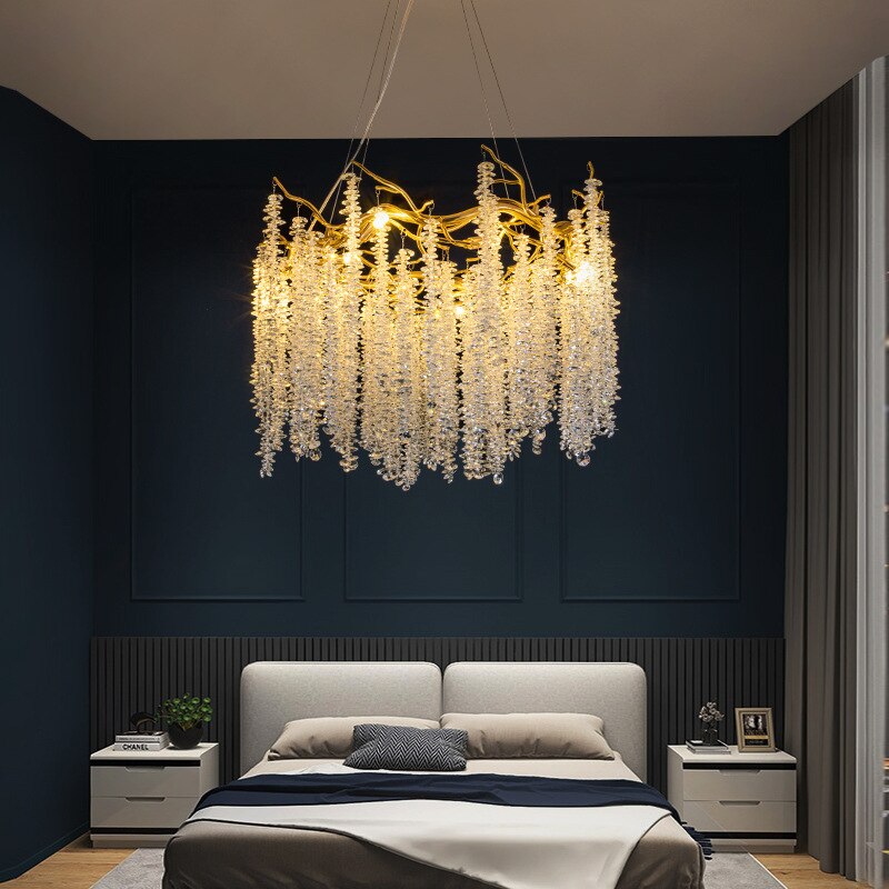 Modern Luxury Crystal Tassel Chandeliers