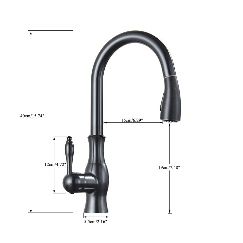 Retractable 360 Degrees Rotating Kitchen Faucet
