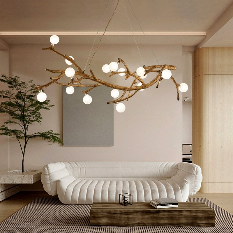 Nordic Retro LED Chandelier Tree Branch