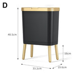 Large Capacity Trash Can With High Legs