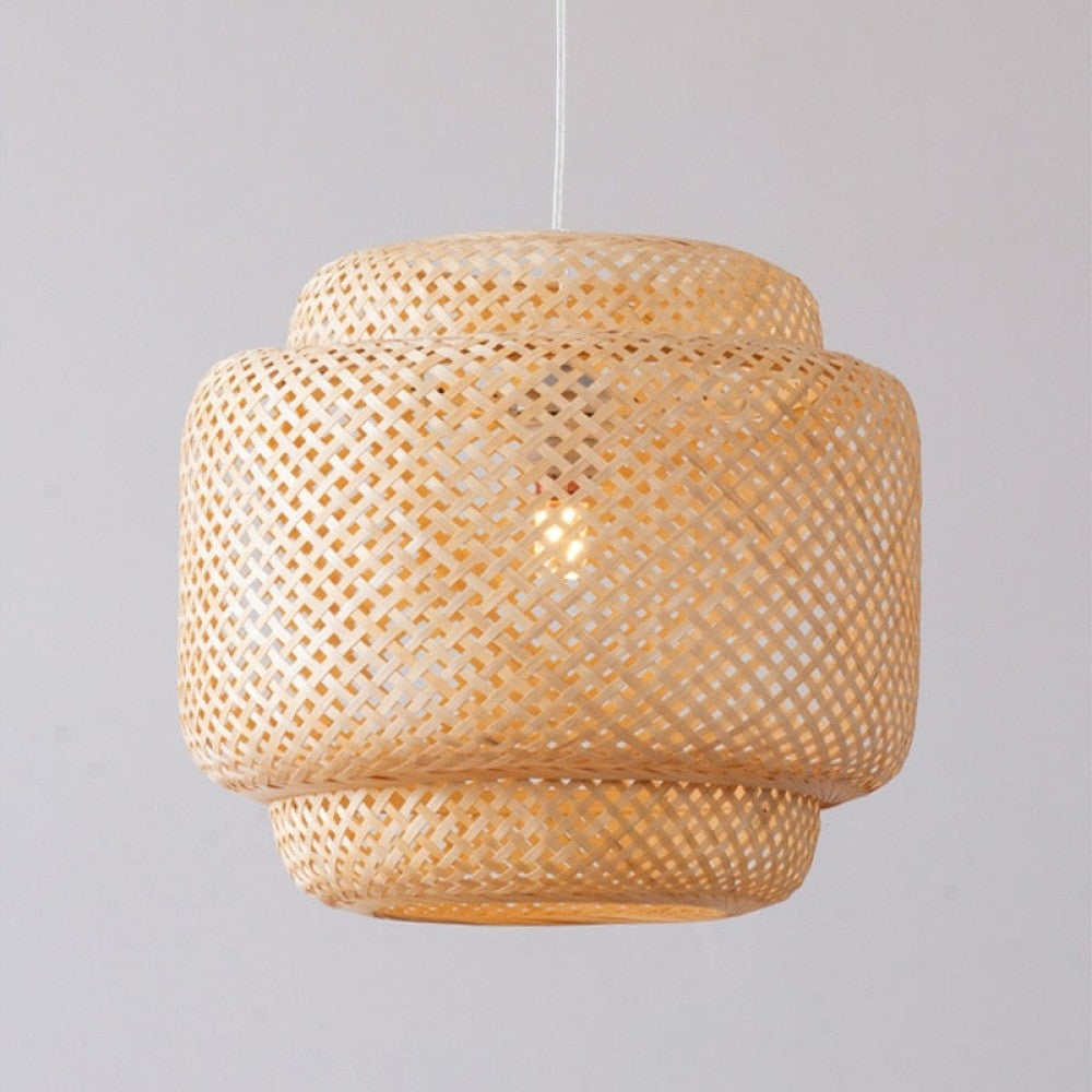 Lantern Style Handmade Bamboo Pendant Light