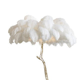 Ostrich Feather Standing Lamp