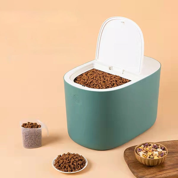 Solid Color Pet Food Storage Bucket