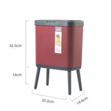 Large Capacity Trash Can With High Legs