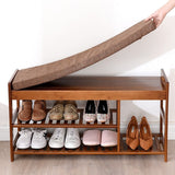 Organizer Design Shoe Rack Small Nordic Bamboo