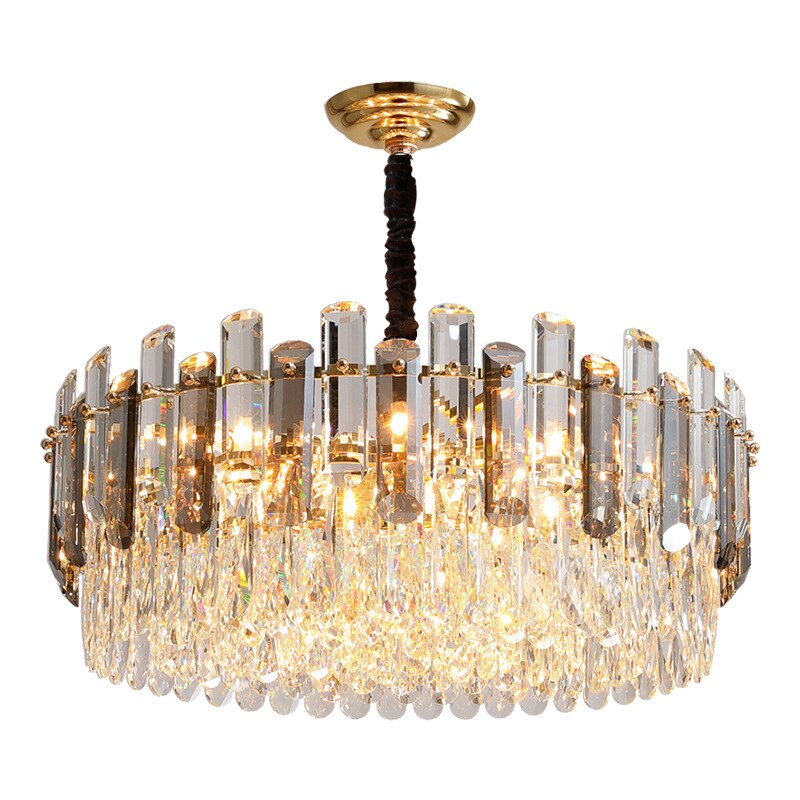 Modern Crystal Luxury Chandelier Golden Lamp