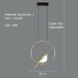 Magpie Bird Ceiling Chandelier Pendant Lamp