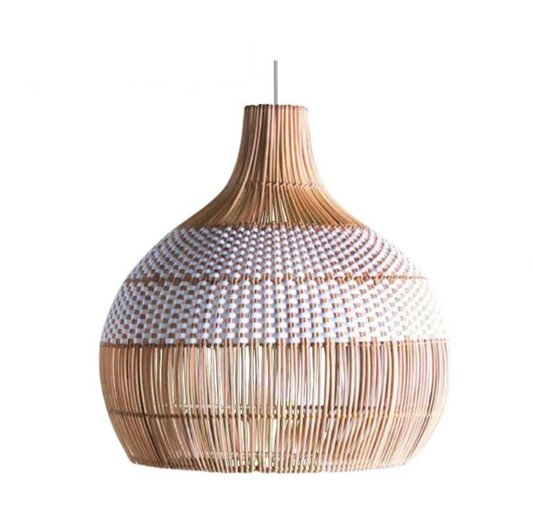 Vintage Rattan Hand-Woven Pendant Lamp