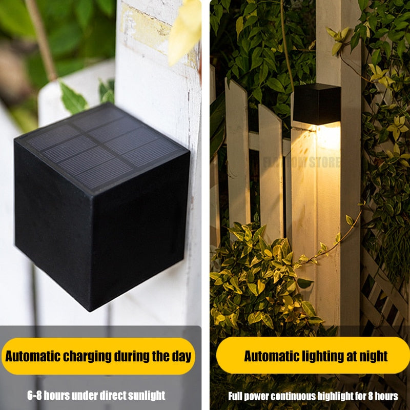 Solar LED Outdoor Garden Wall Light