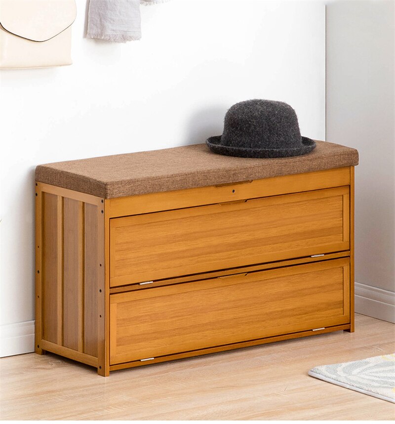 Nordic Solid Wood Changing Shoe Cabinet