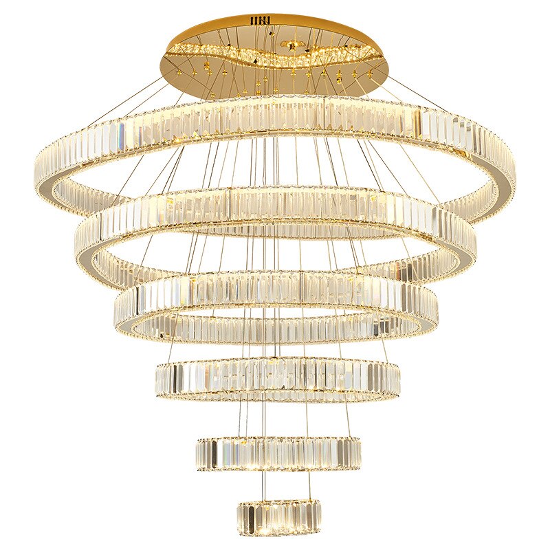 Crystal Ring Large Chandelier Pendant Lamp