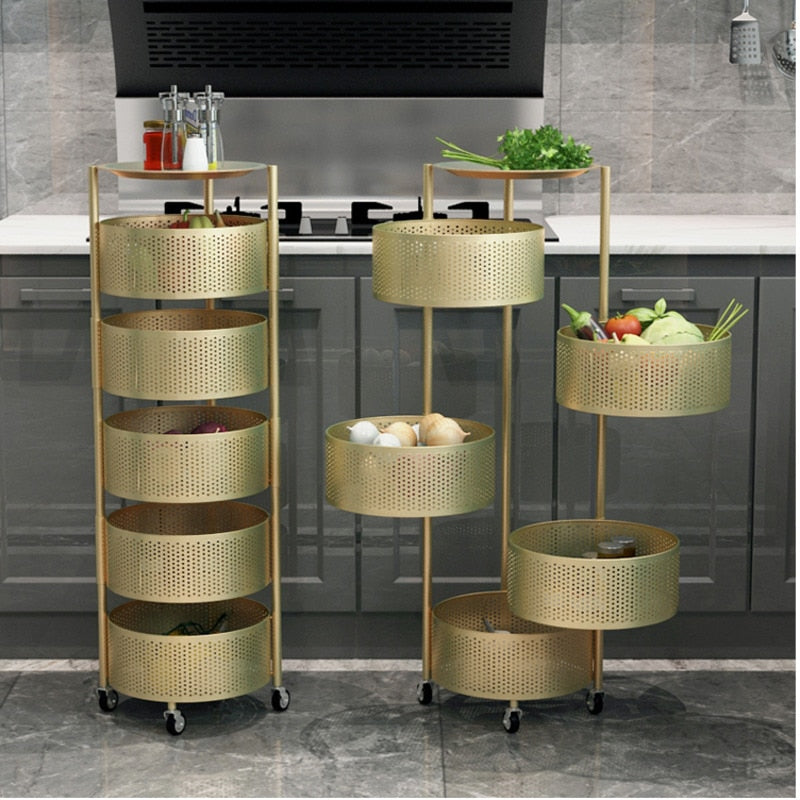 Metal Open-Close Rotating Shelf