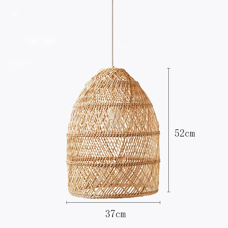 Natural Rattan  Hand-woven Pendant Lamp