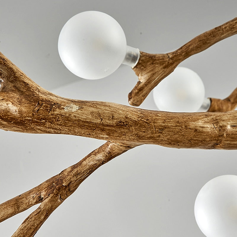 Nordic Retro LED Chandelier Tree Branch