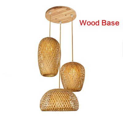 Rattan Bamboo Hand-Woven Bamboo Pendant Lamp