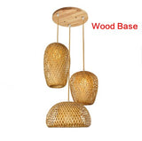 Rattan Bamboo Hand-Woven Bamboo Pendant Lamp