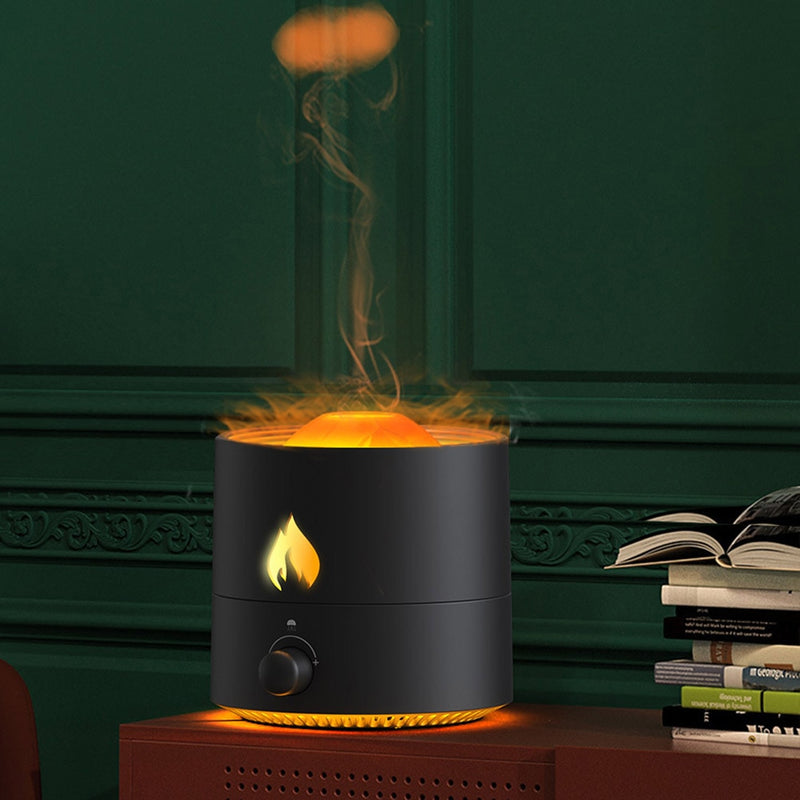 Ultrasonic Aroma Flame Color Diffuser