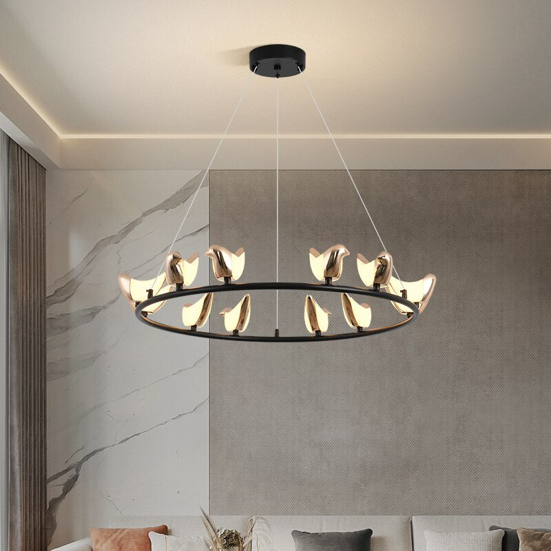 Nordic Modern Bird Chandelier