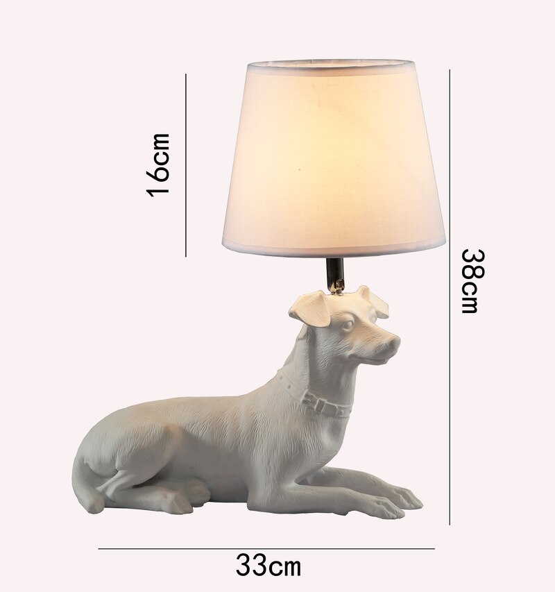 Laying Down Terrier Dog Lampshade