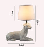 Laying Down Terrier Dog Lampshade