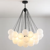 Frosted Glass Ball Chandelier Lamp