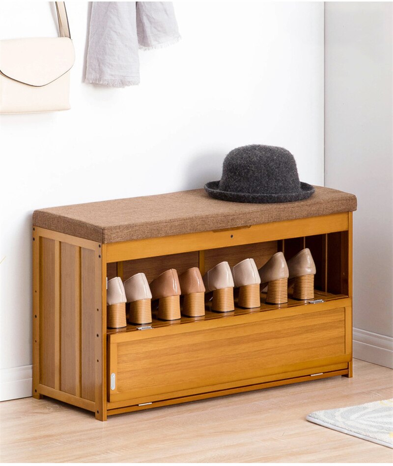 Nordic Solid Wood Changing Shoe Cabinet