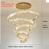 Crystal Ring Large Chandelier Pendant Lamp