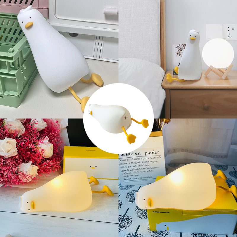 Touch Sensor Cute Duck Silicone LED Night Light