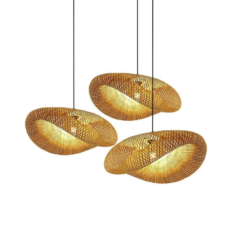 Bamboo Weaving Rattan Hanging Lamp