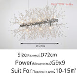 Modern Nordic Firefly Chandelier Lamp