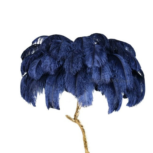 Ostrich Feather Standing Lamp