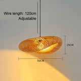 Bamboo Weaving Rattan Hanging Lamp