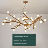 Modern Tree Branch Glass Bubble Lamp