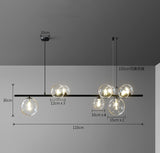 Clear Glass Bubble LED Chandelier Lamp