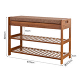 Organizer Design Shoe Rack Small Nordic Bamboo