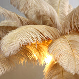 Ostrich Feather Standing Lamp