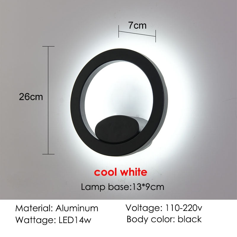 Modern Round Squar Waterproof Wall Light