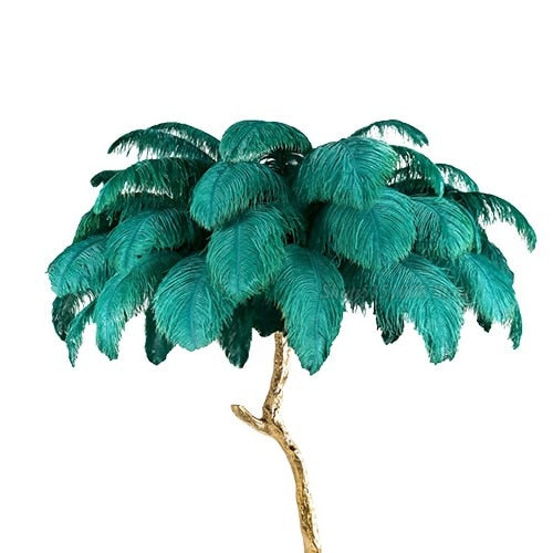 Ostrich Feather Standing Lamp