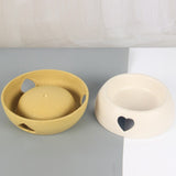 Cute Pet Food Bowl With Heart